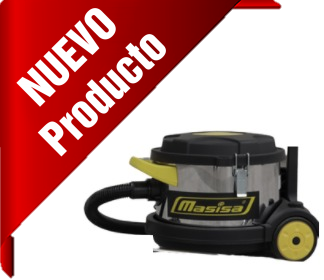 Aspiradora industrial Maid-620 con 2 motores y 4 turbinas.